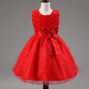 @ G5-30  Girls Princess Dress - RED  ( SZ 70-160 )