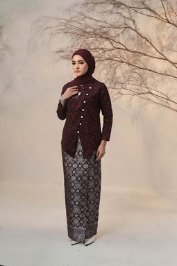 KEBAYA ARUNA ( Burgundy )
