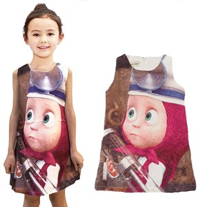 L162-C  MASHA  JACQUARD DRESS ( SIZE 3-8Y )