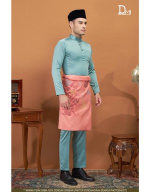 BAJU MELAYU MODERN MUHAMMAD K29 DUSTY GREEN