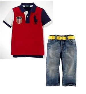 @   B020/13 POLO 03 - RED TEE. SIZE 2Y / 3Y / 6Y