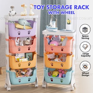 TOY STORAGE RACK WITH WHEEL