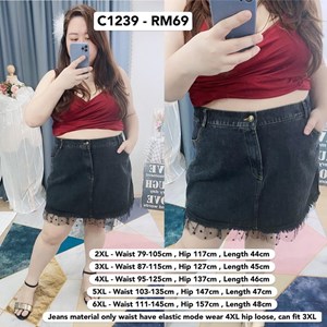 C1239 *Ready Stock* Waist 32 - 57inch / 79 - 145cm