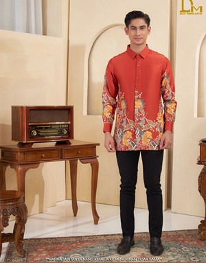 KEMEJA BATIK DM LN14-1 in Fire Brick