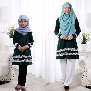 Baby Ruffle Sedondon Blouse Shirt (Dark Green)