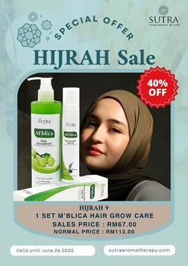 HIJRAH 9 - 1 SET M'BLICA HAIR FALL CONTROL SHAMPOO & HAIR GROWTH SERUM