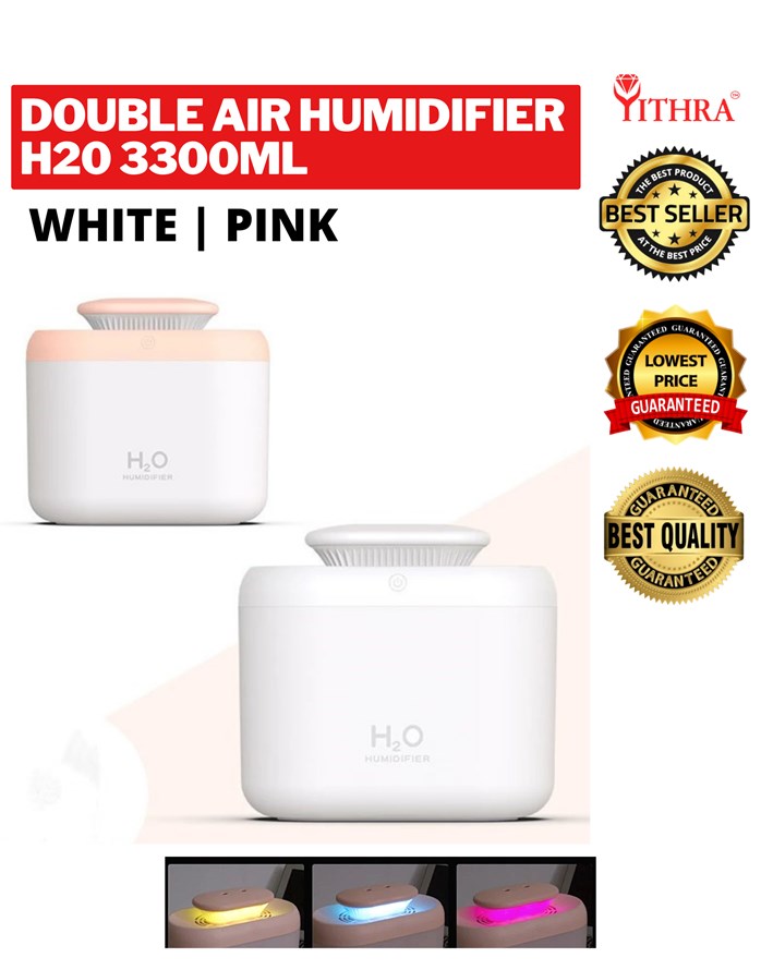 DOUBLE AIR HUMIDIFIER H20 3500ML | SKY HOMEWARE