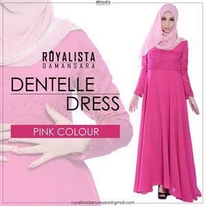 DENTELLE DRESS - PINK