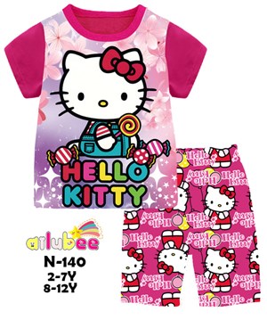 @  N-140  AILUBEE KITTY CASUAL  WEAR ( 2-12Y )