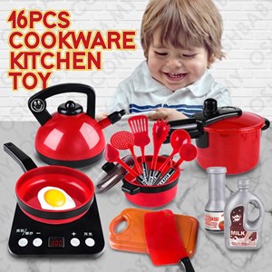 16PCS COOKWARE KITCHEN TOY