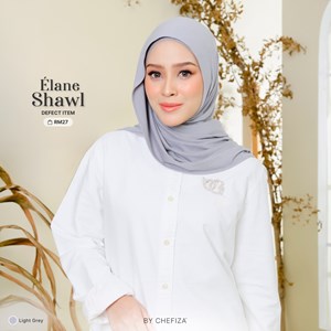 ELANE SHAWL - LIGHT GREY (DEFECT)