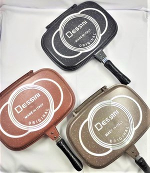 PREMIUM DESSINI DOUBLE GRILL PAN 36cm