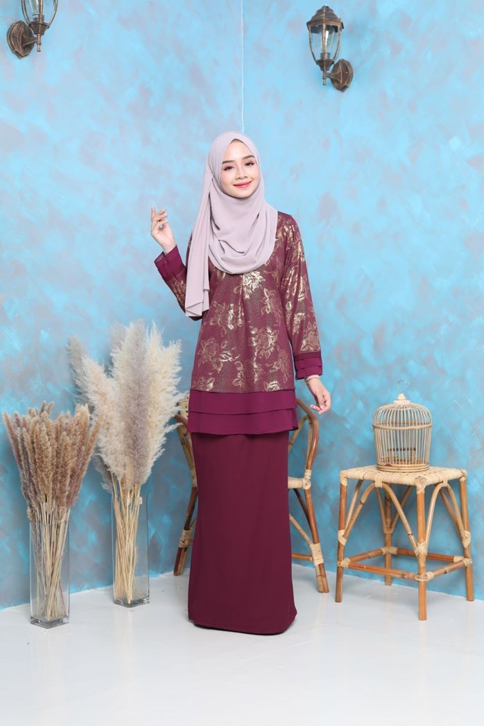 Kurung Iris Afeeya – Blue