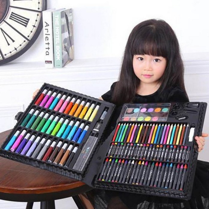 Art Set , 150 Piece Kids Coloring Set With Pencils, Paints, Crayons And More