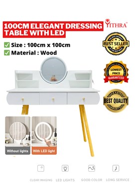 100CM ELEGANT DRESSING TABLE WITH LED