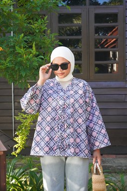 ZEINAB BATIK TOP ( Mauve B3020)