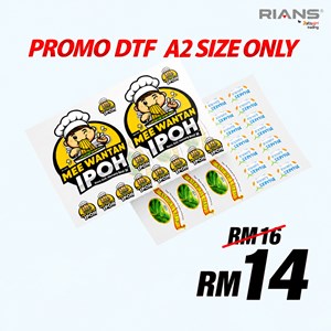 (DTF) Printing Full Colour A2 Size