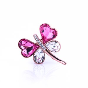 Brooch Libelle Rose