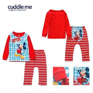 @  RED MICKEY LONG SLEEVE SLEEPWEAR ( SZ 3-24M )