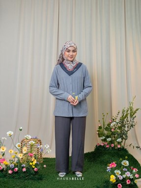 NYLA TOP - ASH BLUE