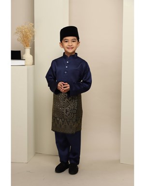 BAJU MELAYU MUHAMMAD JUNIOR K8 DARK BLUE