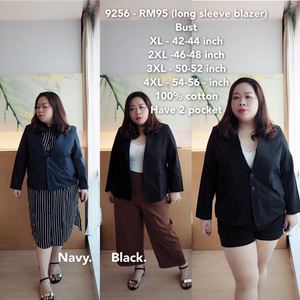 9256 Ready Stock *Bust 42-56 inch  /107-142cm