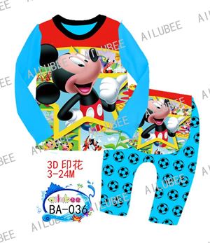 @ BA036 ( P080916P ) MICKEY BLUE SLEEPWEAR  ( SZ 3M - 24M )