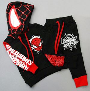 @  P31378  SPIDERMAN BLACK SWEATER SET ( SZ 100 )