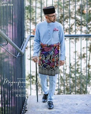 BAJU MELAYU MAGNIFICENT 3.0 (LIGHT BLUE)