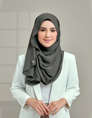CHIFFON SHAWL OLIVE GREEN