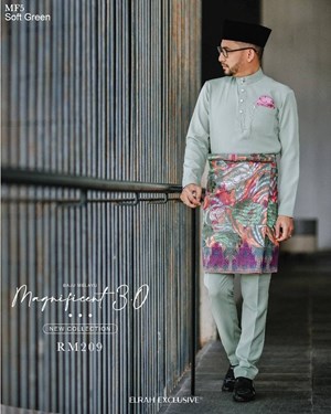 BAJU MELAYU MAGNIFICENT 3.0 (SOFT GREEN)