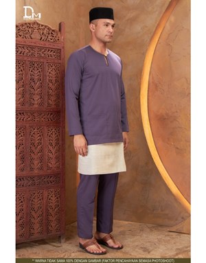 BAJU MELAYU TELUK BELANGA LUTH F13 INDIGO