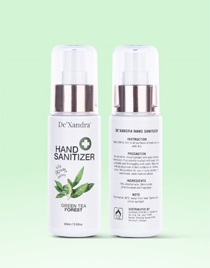 Green Tea - De'Xandra Hand Sanitizer 60ml