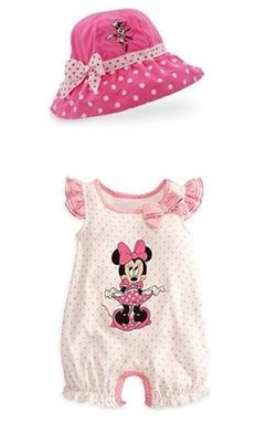 @   G032/13 MINNIE ROMPER  2 IN 1 SET   ( SIZE 9-24M )