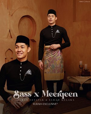 BAJU MELAYU MAGNIFICENT 4.0 (BLACK) C1