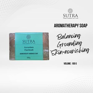 Sutra Aromatherapy Soap [Geranium & Patchouli] 100g
