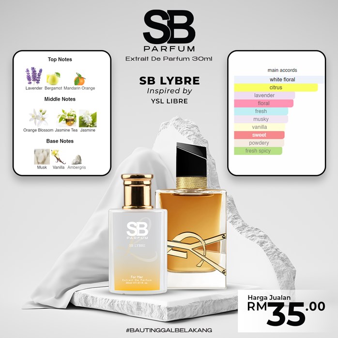 SB PARFUM 30ML LYBRE | Sugarbomb Kota Kinabalu (Squad SB Sabah)