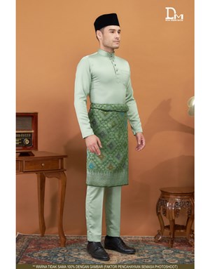 BAJU MELAYU MODERN MUHAMMAD K13 LIGHT OLIVE