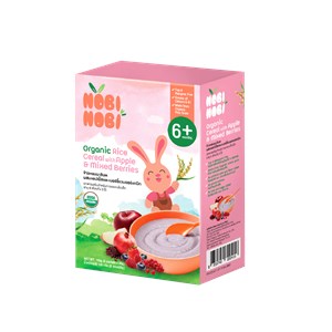 NN ORGANIC RICE CEREAL - APPLE & MIXED BERRIES