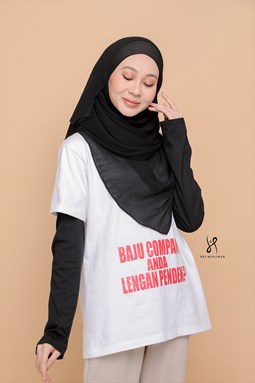 FREE SIZE PREMIUM TSHIRT HANDSOCKS - BLACK