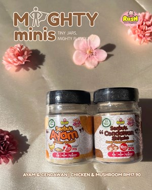 RUSH BABY MIGHTY MINIS - CHICKEN (20G) & MUSHROOM (18G)