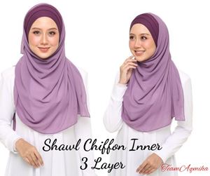 SHAWL CHIFFON INNER 3 LAYER (SALE)