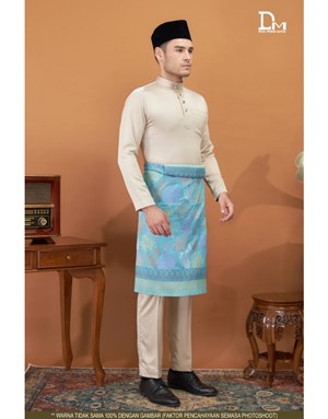 BAJU MELAYU MODERN MUHAMMAD K19 OLIVE GREY