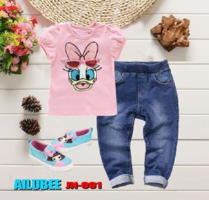 💖  JN001 ( DAISY ) AILUBEE JEANS 2pcs SET  ( 2Y & 4Y )