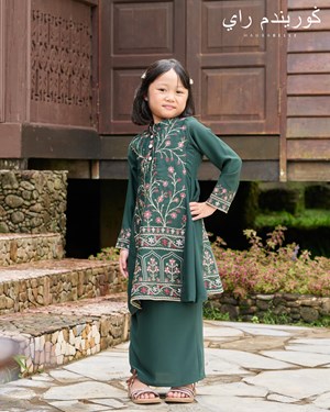 MAHARANI KURUNG KIDS - EMERALD GREEN