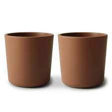 MUSHIE drinking cup, set of 2 | Caramel