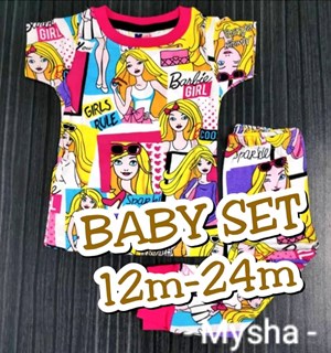 Pyjamas BARBIE GIRL COOL  : BABY size 12m -18m