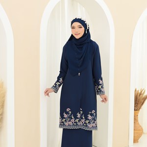 KURUNG DARLING  (DEWASA) DARK BLUE