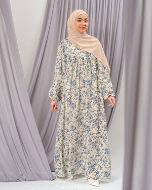 JULIE DRESS - SKY FLORAL