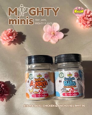 RUSH BABY MIGHTY MINIS - CHICKEN (20G) & ANCHOVIES (20G)